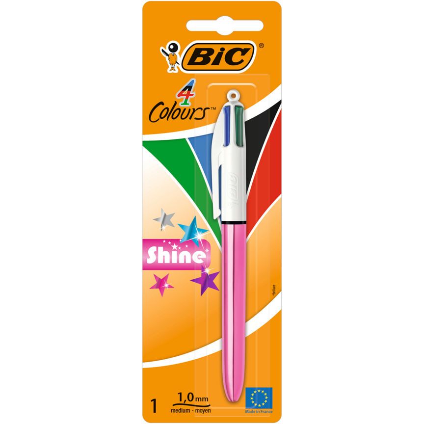 Bic 4 Colours Shine Ball Point Pen