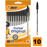 BIC Cristal Black Ballpoint 10 Pack