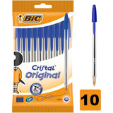 BIC Cristal Blue Ballpoint 10 Pack