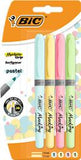 Bic Highlighter Grip Pastel 4pk