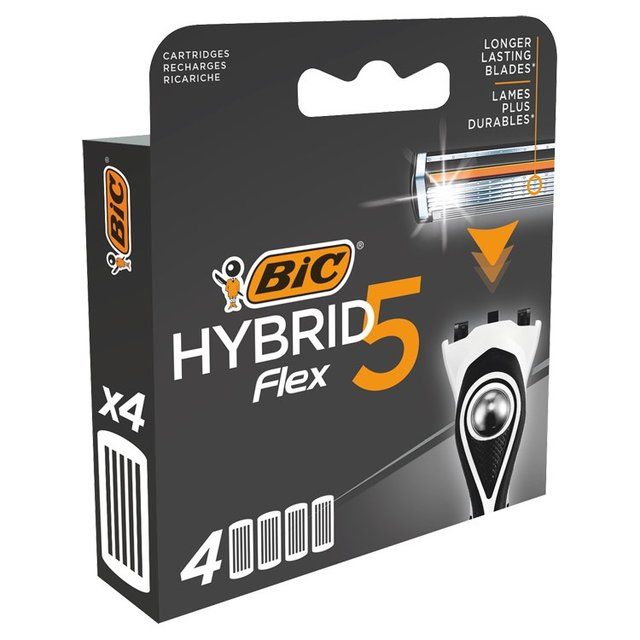 BIC Hybrid 5 Razor Blades   4 per pack