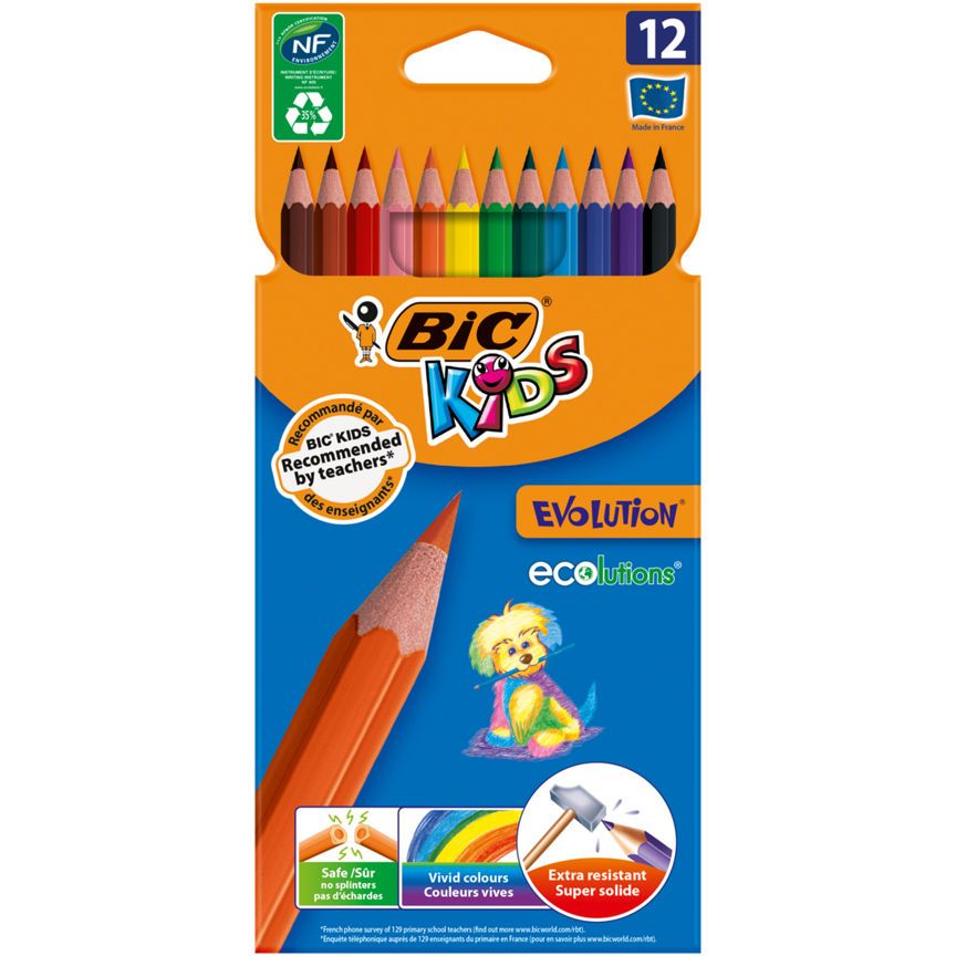 Bic Kids Ecolutions Evolution Colouring Pencils