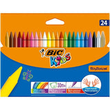 BIC Kids Plastidecor Crayons Wallet of 24