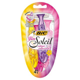 BIC Miss Soleil Colour Collection Womens Disposable Razor   4 per pack