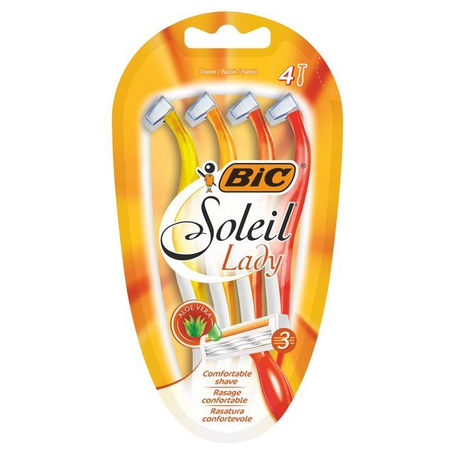 BIC Soleil Lady Disposable Women's Razors Aloe Vera   4 per pack