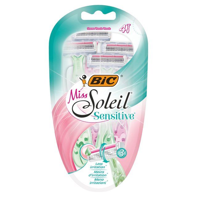 BIC Soleil Sensitive Disposable Women's Razors   4 per pack