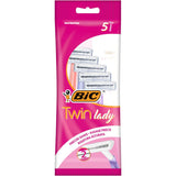 Bic Twin Lady Sensitive Disposable Razors 5 Pack