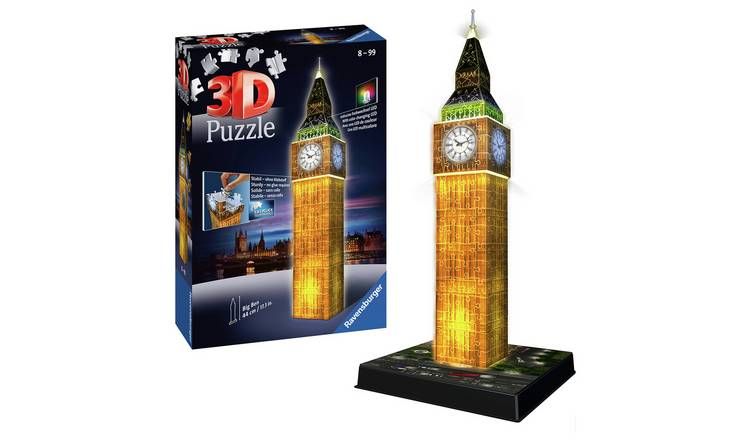 Big Ben At Night 216 Piece 3D Puzzle