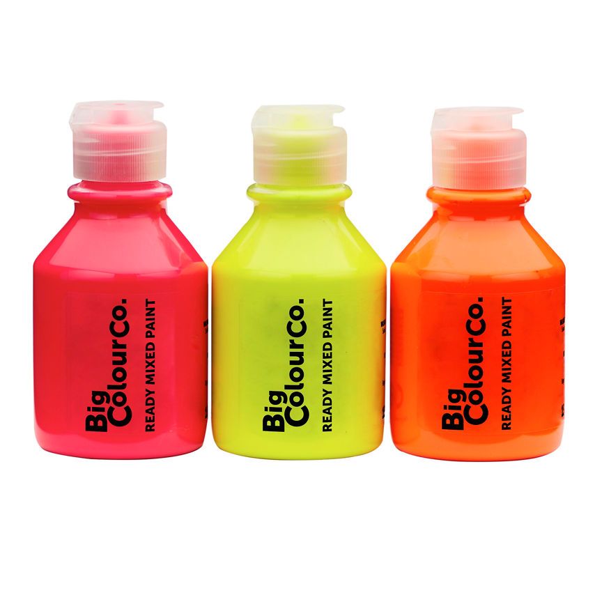 Big Colour Co Neon Readymix Paint 3 Pack