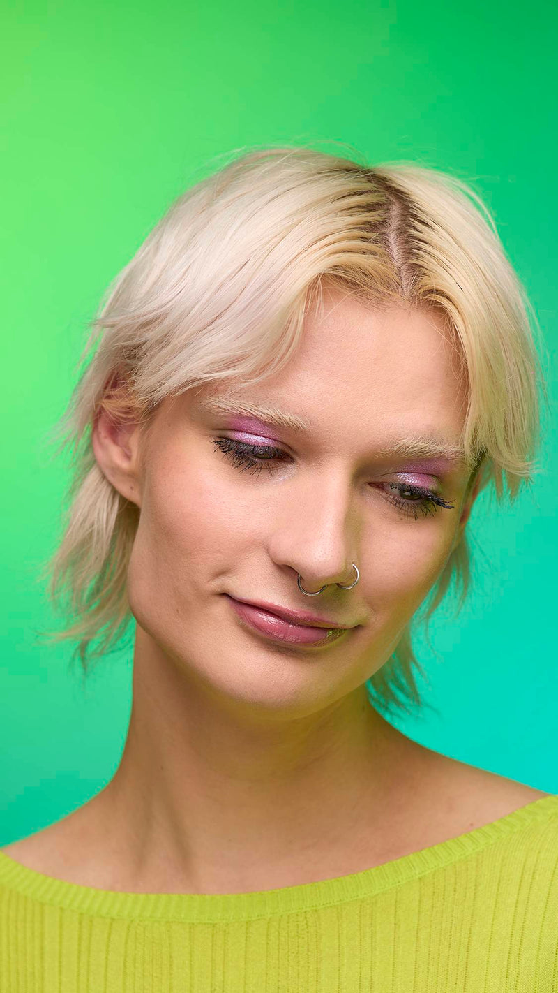 Lush Big Bang glitter crumble pink eyeshadow (British brand)