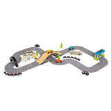 Bigjigs Rail Wooden Roadway Race Day Playset