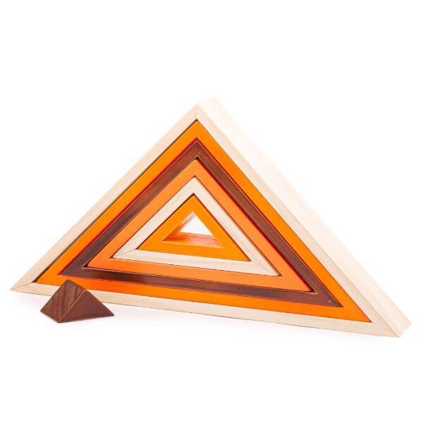 Bigjigs Toys 7 Wooden Stacking Triangles