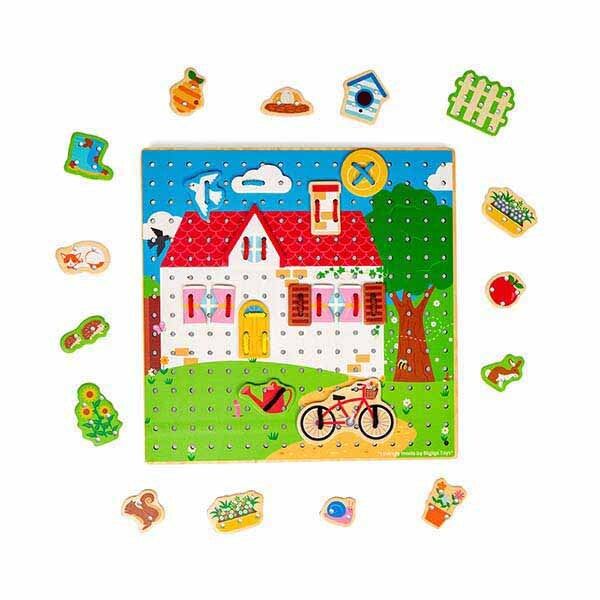 Bigjigs Toys House Παιχνίδι σε σχήμα δαντέλας - McGrocer