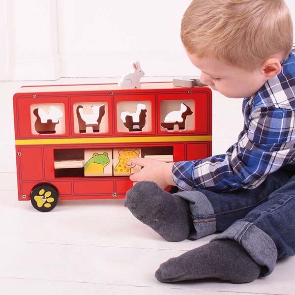 Bigjigs Toys Shape Sorter Bus Toy