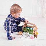 Bigjigs Toys Wooden Farmhouse Shape Sorter Toy