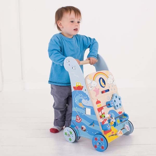 Bigjigs Toys Wooden Marine Activity Walker - McGrocer