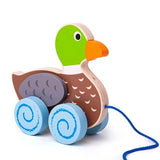 Bigjigs Toys Wooden Pull Along Duck Toy