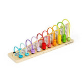 Bigjigs Toys Wooden Rainbow Counting Abacus