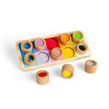 Bigjigs Toys Wooden Rainbow Sensory Board