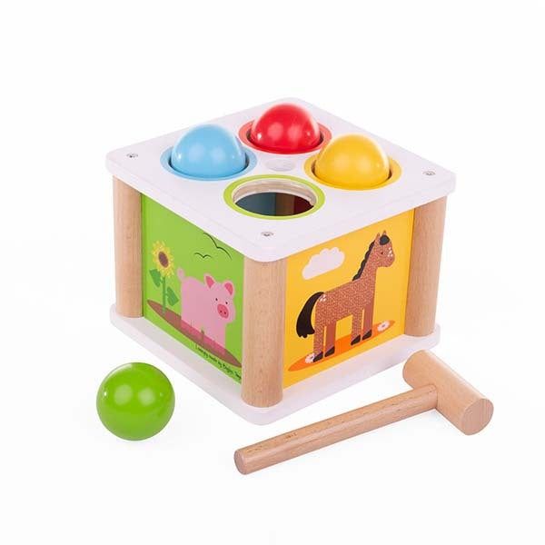 Bigjigs Toys Wooden Tap Tap Ball Toy