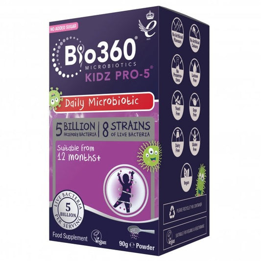 Bio360 Kidz Pro-5 (5 Billion Bacteria) Vegan McGrocer Direct   