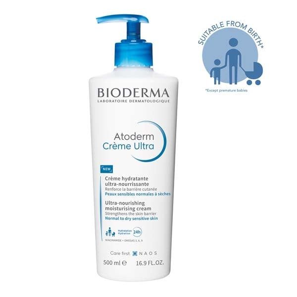 Bioderma Atoderm Moisturiser Normal Sensitive Skin 500Ml