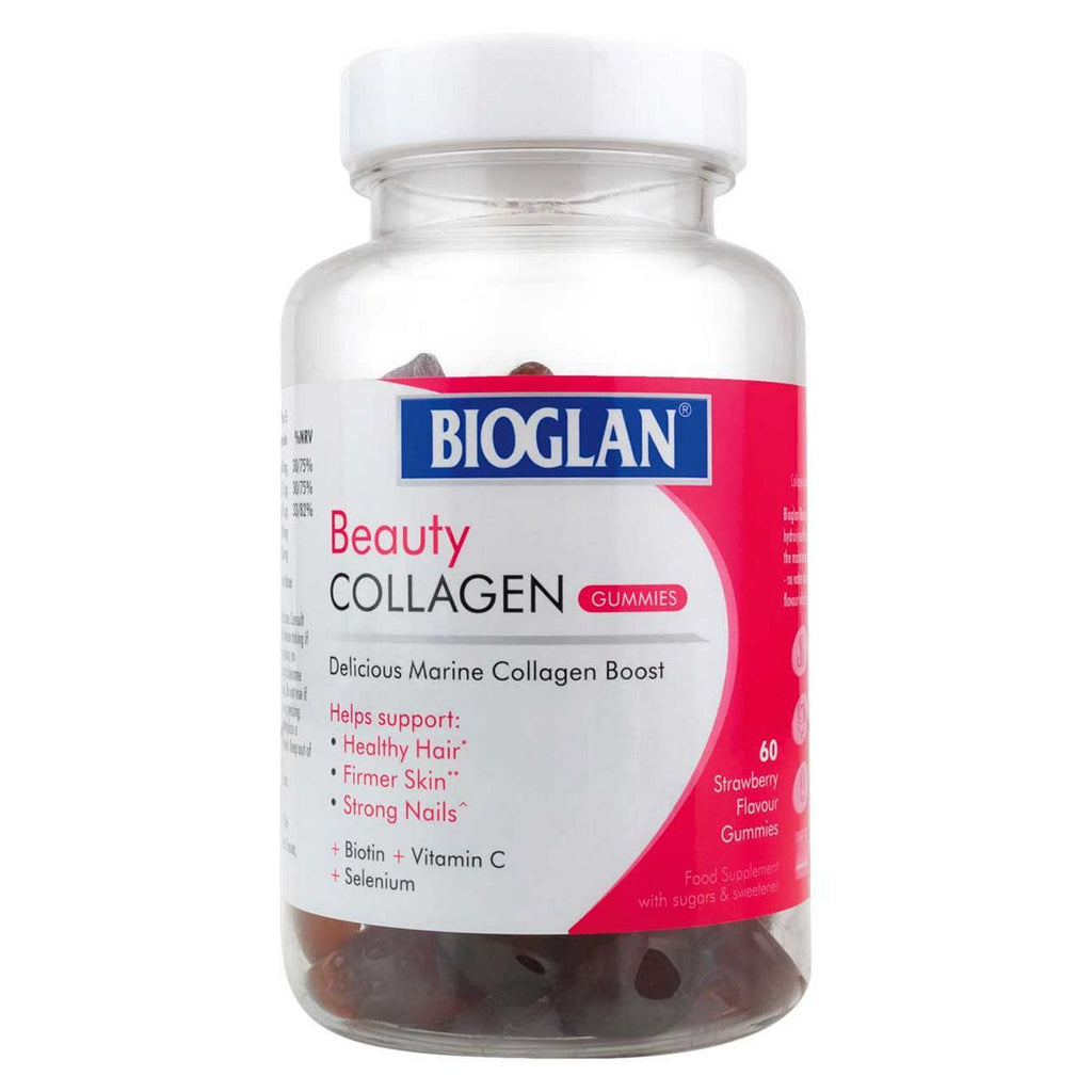 Bioglan Beauty Collagen Strawberry Flavour Gummies 60s