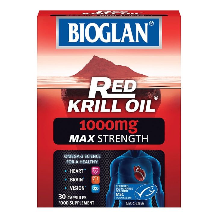 Bioglan Red Krill Oil 1000mg Max Strength 30 Capsules