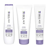 Biolage Professional Hydrasource Hydrating Shampoo, Conditioner & Blow Dry Shaping Lotion for dry hair