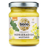 Biona Organic Horseradish Mustard   125g