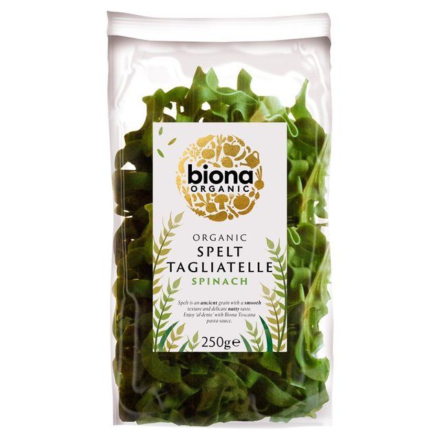 Biona Organic Rolled Spelt Spinach Artisan Tagliatelle