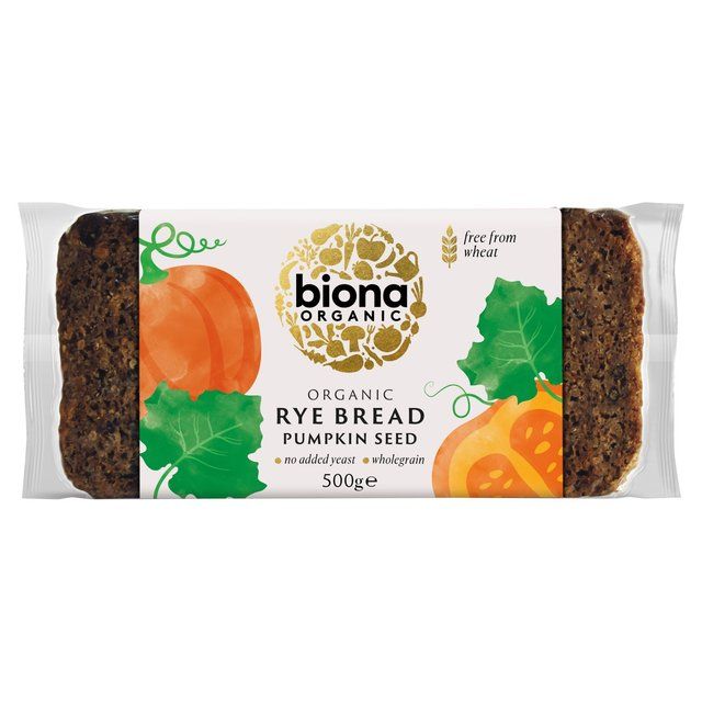 Biona Organic Rye & Pumpkin Seed Bread   500g