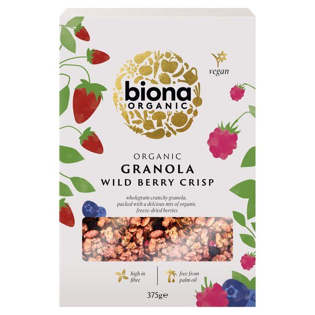 Biona Organic Wild Berry Crispy Granola   375g