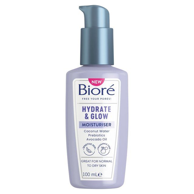 Biore Dewy Hydration Daily Moisturiser for Normal to Dry Skin   88ml