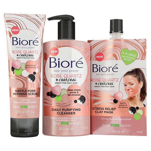 Biore Rose Quartz Cleanser 200ml