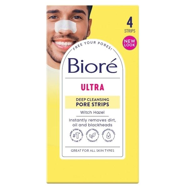 Biore Witch Hazel Ultra Pore Strips X 4