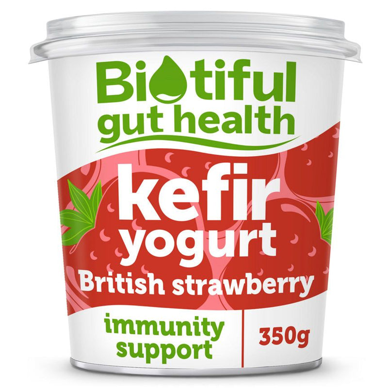 Biotiful Gut Health kefir Yogurt British Strawberry - McGrocer