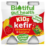 Biotiful Gut Health Strawberry & Banana Kids Kefir   4 x 100ml