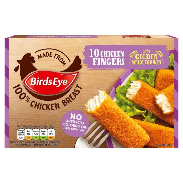 Birds Eye 10 Breaded Chicken Fingers   250g