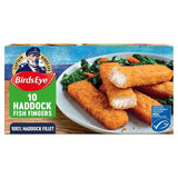 Birds Eye 10 MSC Breaded Haddock Fish Fingers   280g