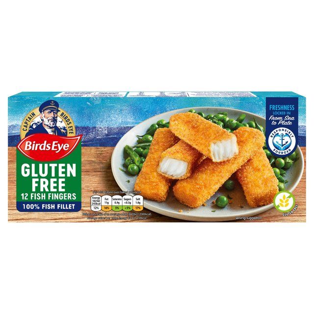 Birds Eye 12 Breaded Gluten Free Fish Fingers    360g