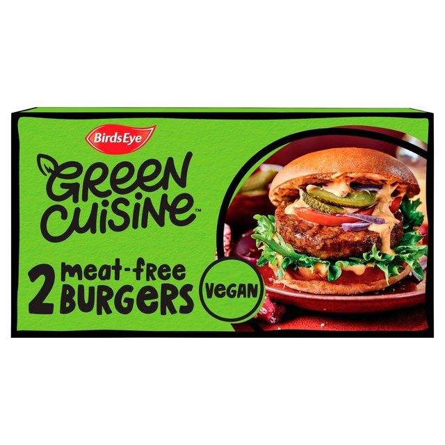 Birds Eye 2 Green Cuisine Vegan Burgers   200g