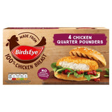 Birds Eye 4 Chicken Quarter Pounders Burgers   454g