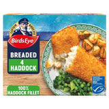 Birds Eye 4 MSC Breaded Haddock Fish Fillets   440g