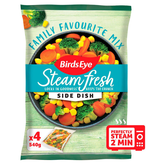 Birds Eye Steamfresh Family Favourites Steam Bags x4 540g