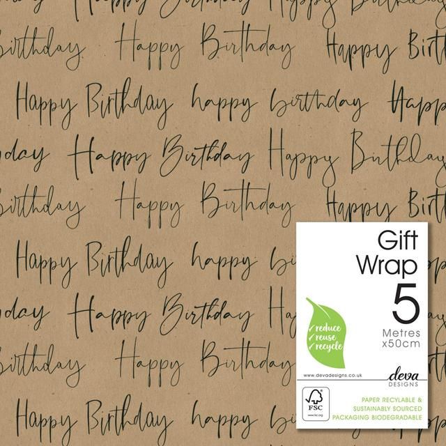 Birthday Craft Gift Wrap Roll