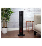 Black & Decker 2KW Flame Effect Ceramic Tower Heater with Remote Control