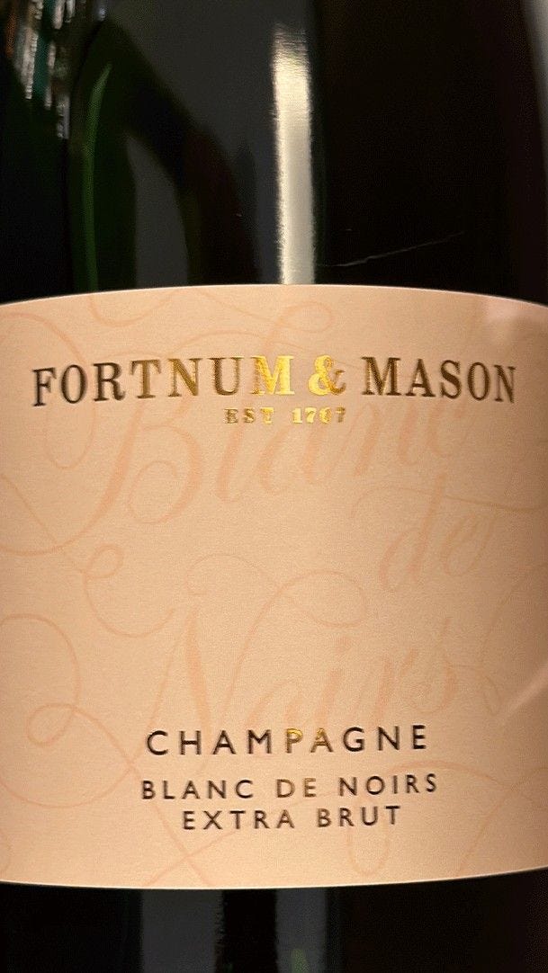 Fortnum's Personalised Champagne Celebration Box with truffles, UK version