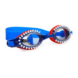 Bling2o - Fish-N-Chips - Tiger Shark Navy Swimming Goggles