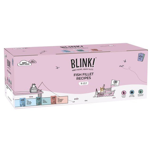 Blink! Blink Fish Fillet Selection in Jelly Multipack   40 x 85g